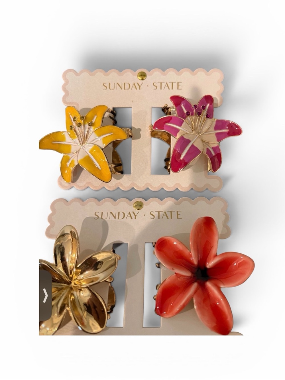 Buyers Pick! Sunday State Floral Statement Hair Clips